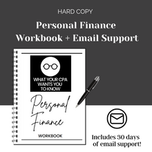 Load image into Gallery viewer, Personal Finance Workbook + Email Support -HARD COPY